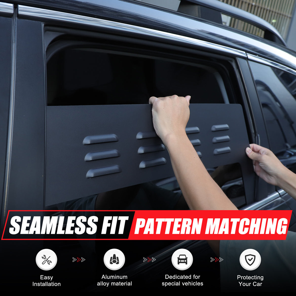 Alloy Rear Window Louver Shutter Cover Trim For Subaru Forester 4th SJ 13-18 US 22