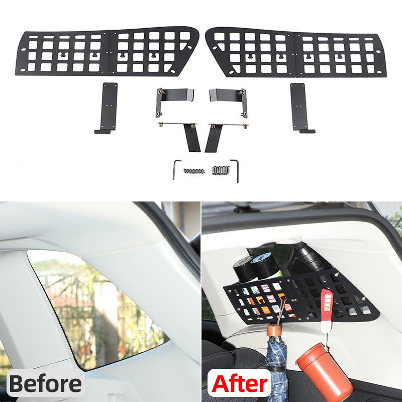 Side Window Cargo Barrier & Organizer Molle Panel For Subaru Forester 2019-2024 24