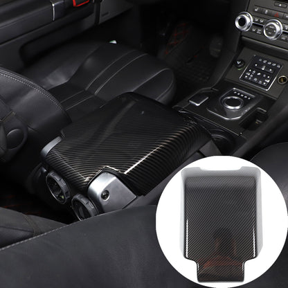 ABS Carbon Fiber Center Console Armrest Box Cover For LR Discovery 3/4 04-16 1