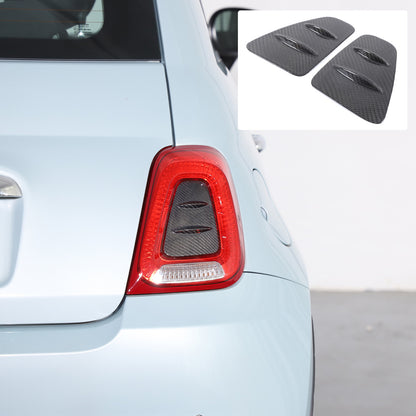 Real Carbon Fiber Rear Taillight Panel Trim For Fiat 500 Abarth 595 695 2016+ 21