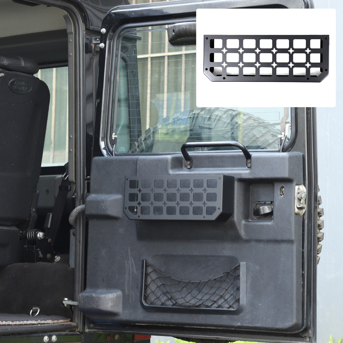 Tailgate Molle Panel Storage Basket For Land Rover Defender L316 2004-2018 18