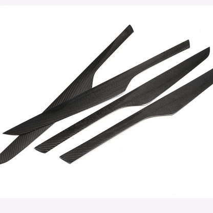 Real Carbon Fiber Interior Door Panel Decor Trim For BMW X5 F15 2014-2018 16