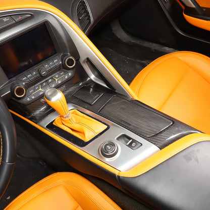 Real Carbon Fiber Center Console Panel Armrest Trim Cover For Corvette C7 14-19 10