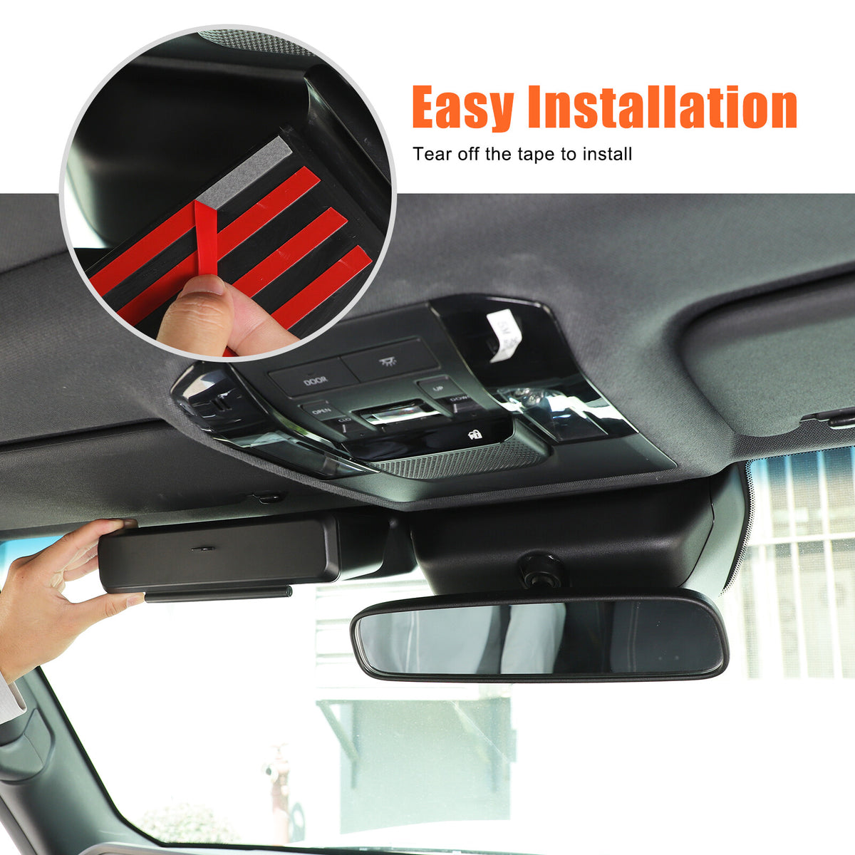Interior Rearview Mirror Base Storage Box For Toyota Land Cruiser LC250 24+ US 20