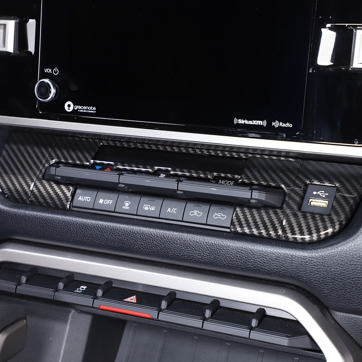 ABS Carbon Fiber Interior Set Cover Trim Kit For Toyota Tundra Sequoia SR 22+ - Styles 1-5 51