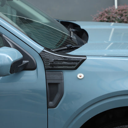 Piano Black ABS Side Fender Upper Panel Trim Cover For Ford Maverick 2022+ 15