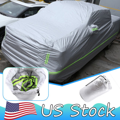 Full Car Cover Outdoor Waterproof Sun Heat Resistant For Toyota Tundra 2007-2021 1