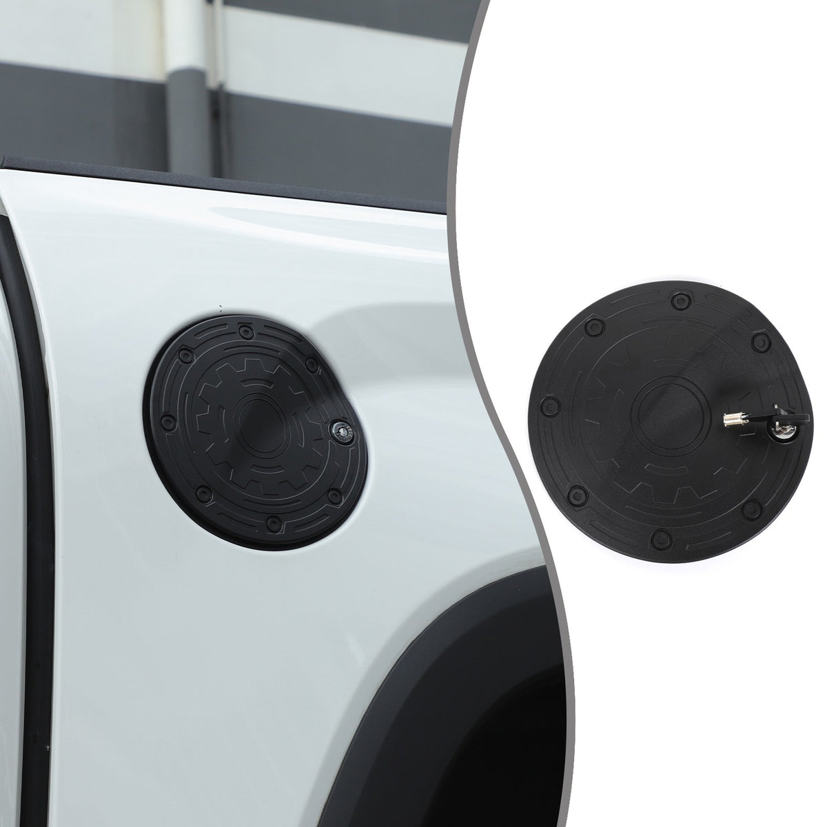 Aluminum Alloy Fuel Tank Anti-Theft Lock Cover Gas Cap For Toyota Tundra 22+ US 5