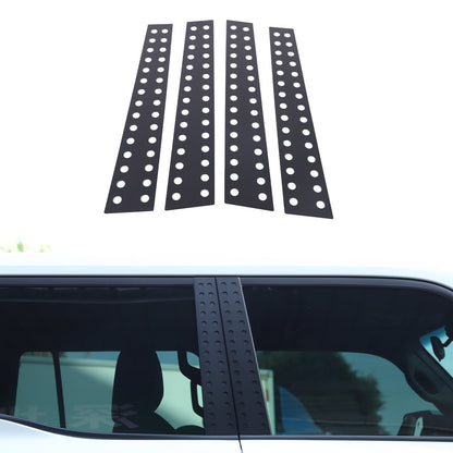 Black Alloy Window Center Pillar Trim Panel For Toyota Land Cruiser LC250 24+ 2