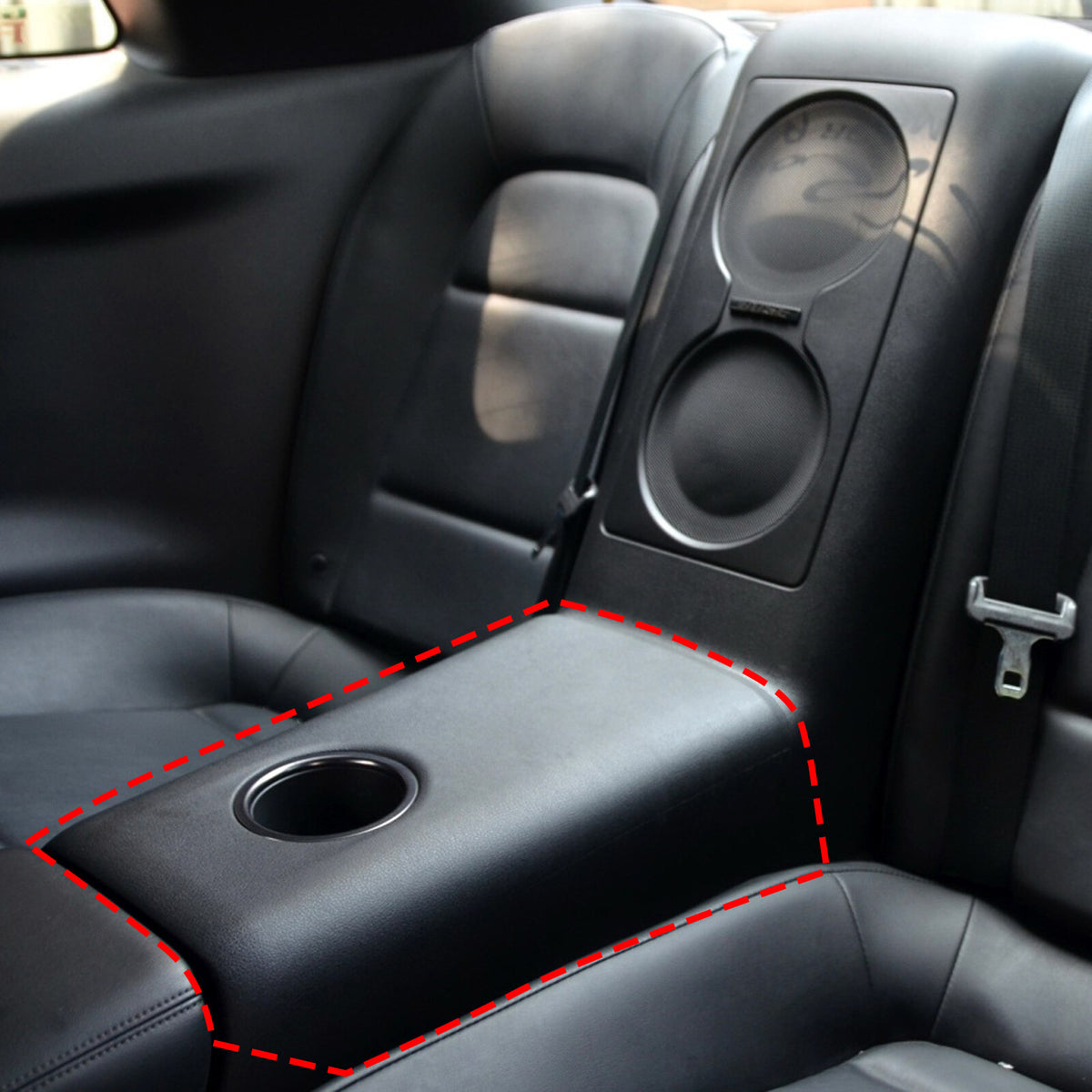 Real Carbon Fiber Rear Seat Armrest Panel Trim For Nissan GT-R R35 08-16 US 6