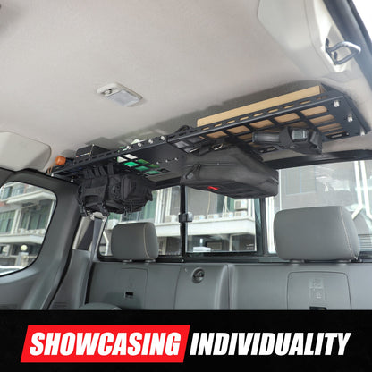 Aluminum Rear Roof Hanging Rack Molle Panel For Nissan Frontier King Cab 2009-17 10