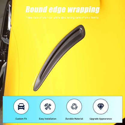 Matte Real Carbon Fiber Side Air Vent Trim Cover Fits Toyota Supra A90 2019-2024 19
