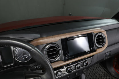 Pear Wood Central Console Dashboard Panel Cover Trim For Toyota Tacoma 16-23 US 4