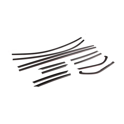 Carbon fiber Steel Car Window Strip Cover Trim For Subaru BRZ 22 US 11