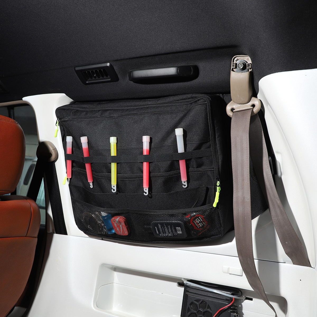 Rear Trunk Right Side Window Storage Bag Tray Box For Toyota Prado LC90 1996-02 2