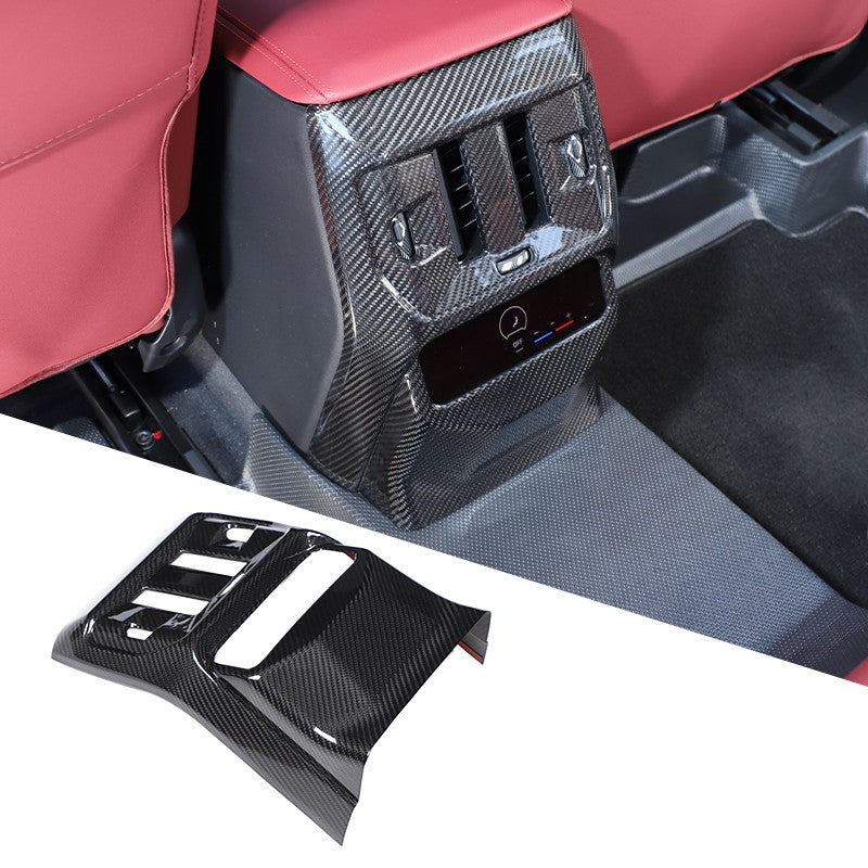 Real Carbon Fiber Rear Air Conditioning Vent Trim Cover For BMW X3 G45 2025+ 23