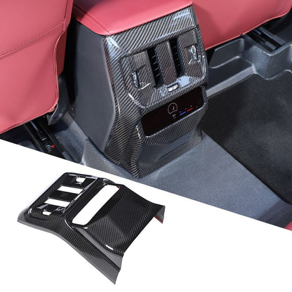 Real Carbon Fiber Rear Air Conditioning Vent Trim Cover For BMW X3 G45 2025+ 23