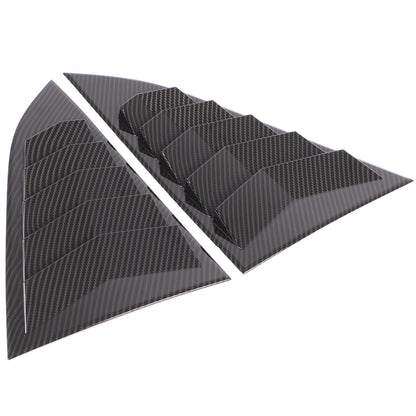 Carbon ABS Rear Window Triangle Louver Shutter Trim For Nissan 400Z Z34 2021+ 4