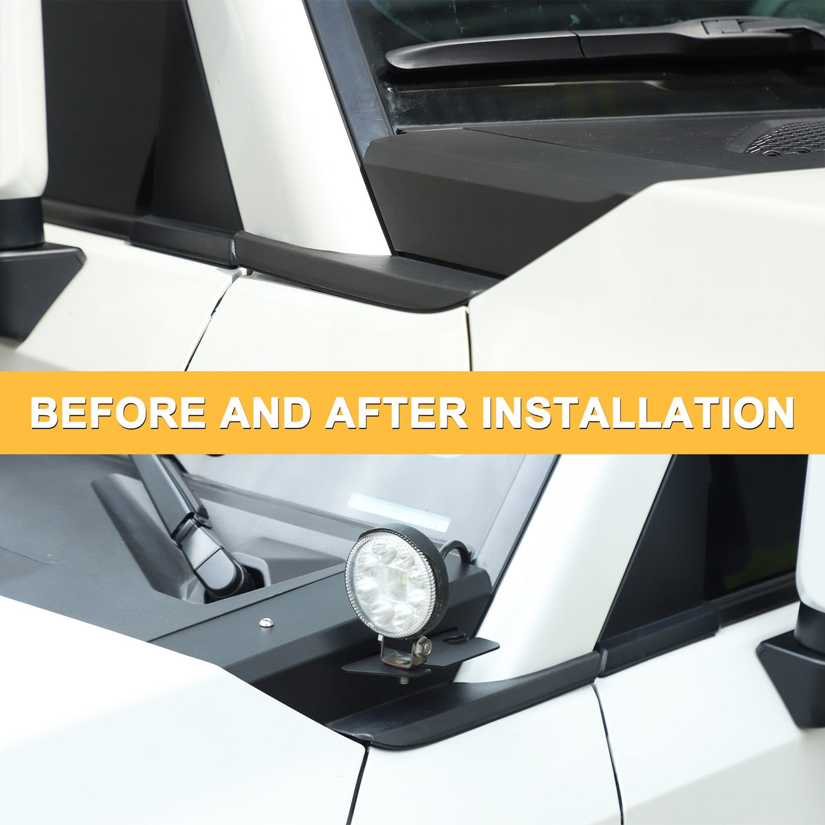 Replace A‑Pillar Lower Spotlight Antenna Bracket For Toyota Prado LC250 2024+ 4