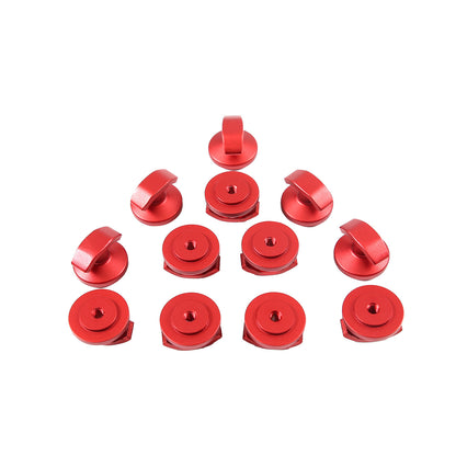 Red Aluminum Alloy Front and Rear Storage Box Trunk Hooks For 20-26 Corvette C8 14
