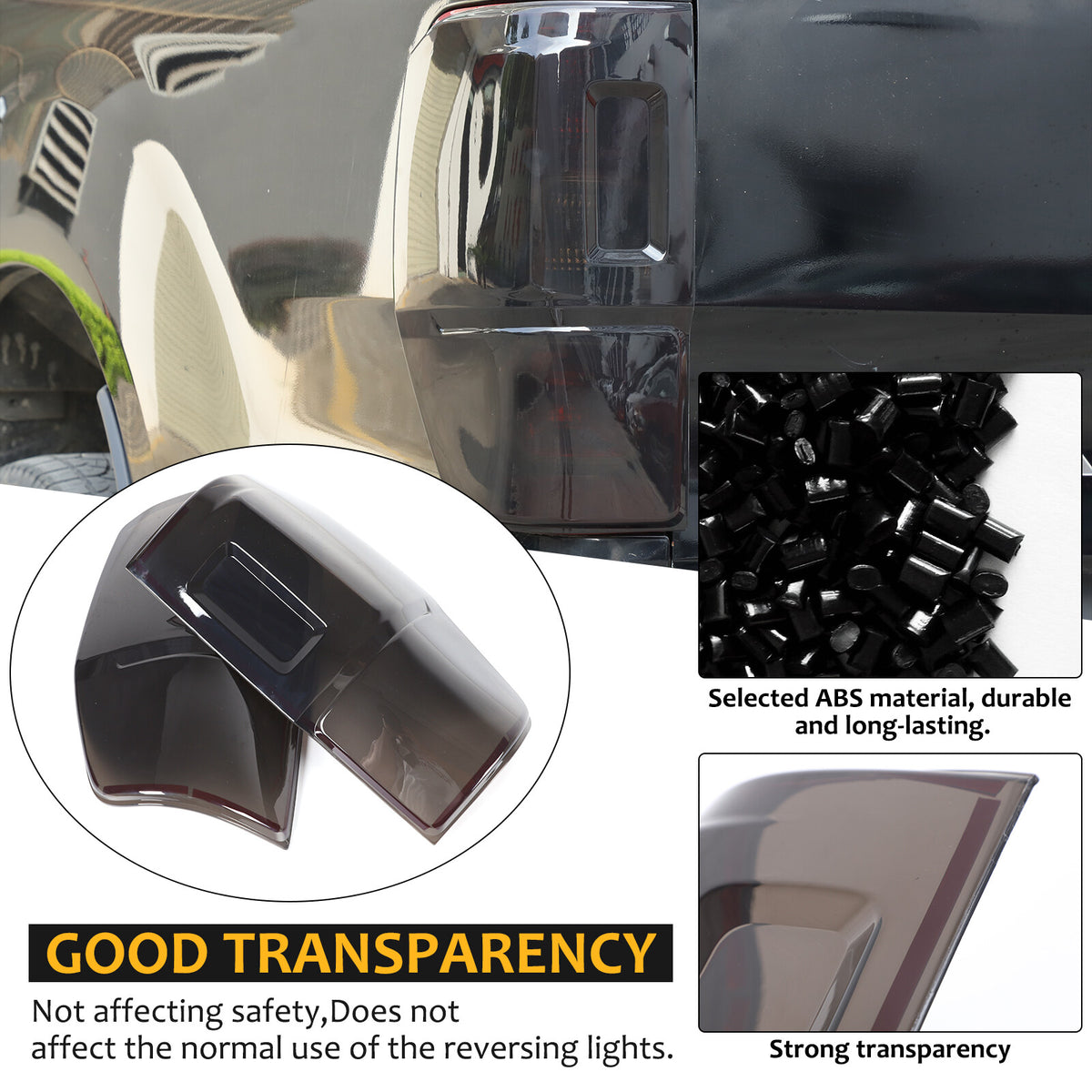 Smoked Black Rear Tail Light Guard Cover Trim For Ford Ranger T7 T8 2015-2022 US 20