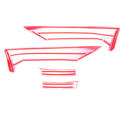 ABS Red Inner Interior Door Panel Cover Trim For Corvette C8 Z51 Z06 2020-26 11