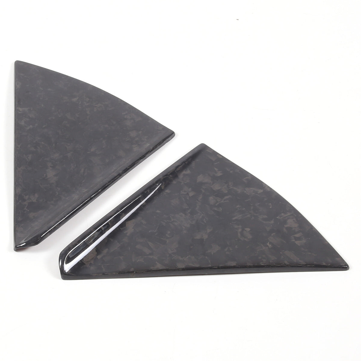 Forged Carbon fiber Rear Triangle Glass Cover For Corvette C8 Convertible 20-26 4