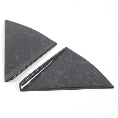 Forged Carbon fiber Rear Triangle Glass Cover For Corvette C8 Convertible 20-26 4