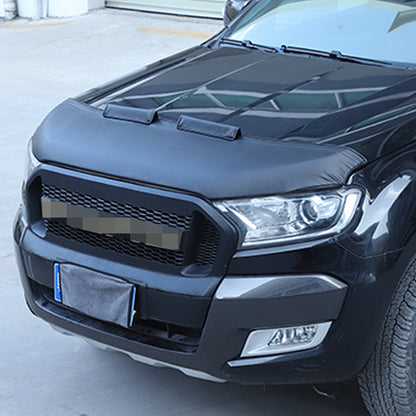 Black Car Bonnet Hood Bra Protector Mask Cover For Ford Ranger 2015-2021 2