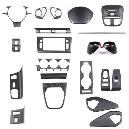 Matte Real Carbon Fiber Interior Center Trim Set For GR86/Subaru BRZ 2022+ 1