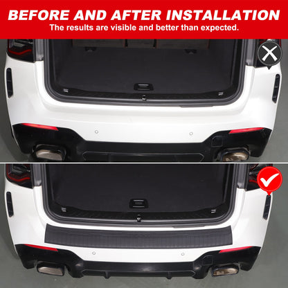 TPE Rear Bumper Protector Sill Guard Trim For BMW X3 G01 2018-2024 15