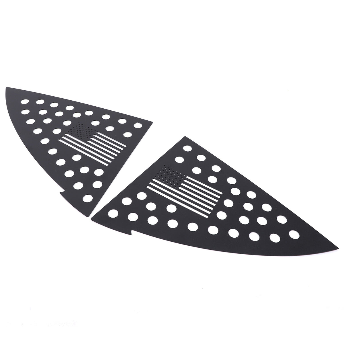 Honeycomb Exterior Rear Quarter Door Window Pillar Trim For Tesla Model Y 6