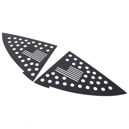 Honeycomb Exterior Rear Quarter Door Window Pillar Trim For Tesla Model Y 6