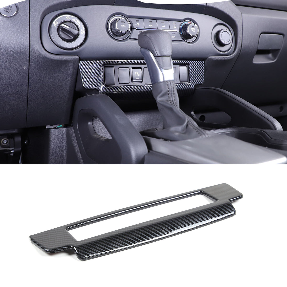 15pcs Carbon Fiber ABS Interior Cover Trim Kit Set For Nissan Frontier 2022-24 14