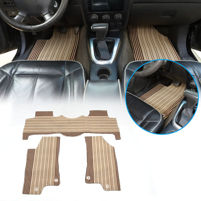 Red Car Floor Mats Cargo Carpets Foot Pads For Hummer H3 2005-2009 9