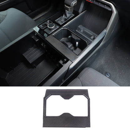 Real Carbon fiber Center Front Cup Holder Cover Trim Frame For Toyota Tundra 22+ 2
