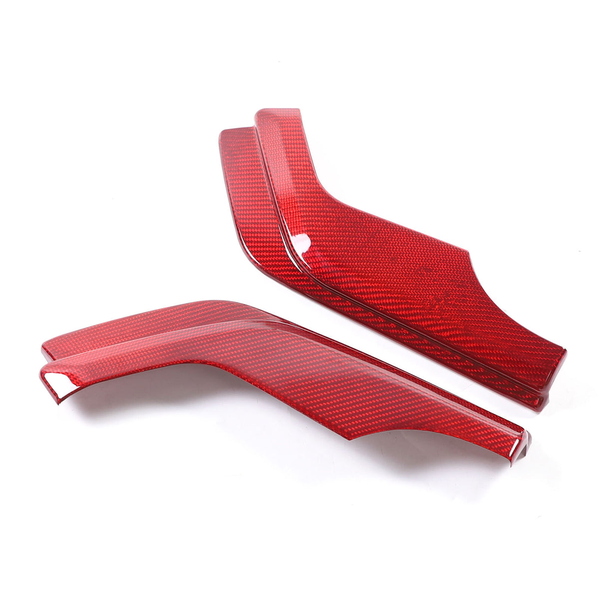 Red Real Carbon Fiber Full Interior Set Decor Trim Kit for Corvette C8 20-25 - Styles 51-55 56