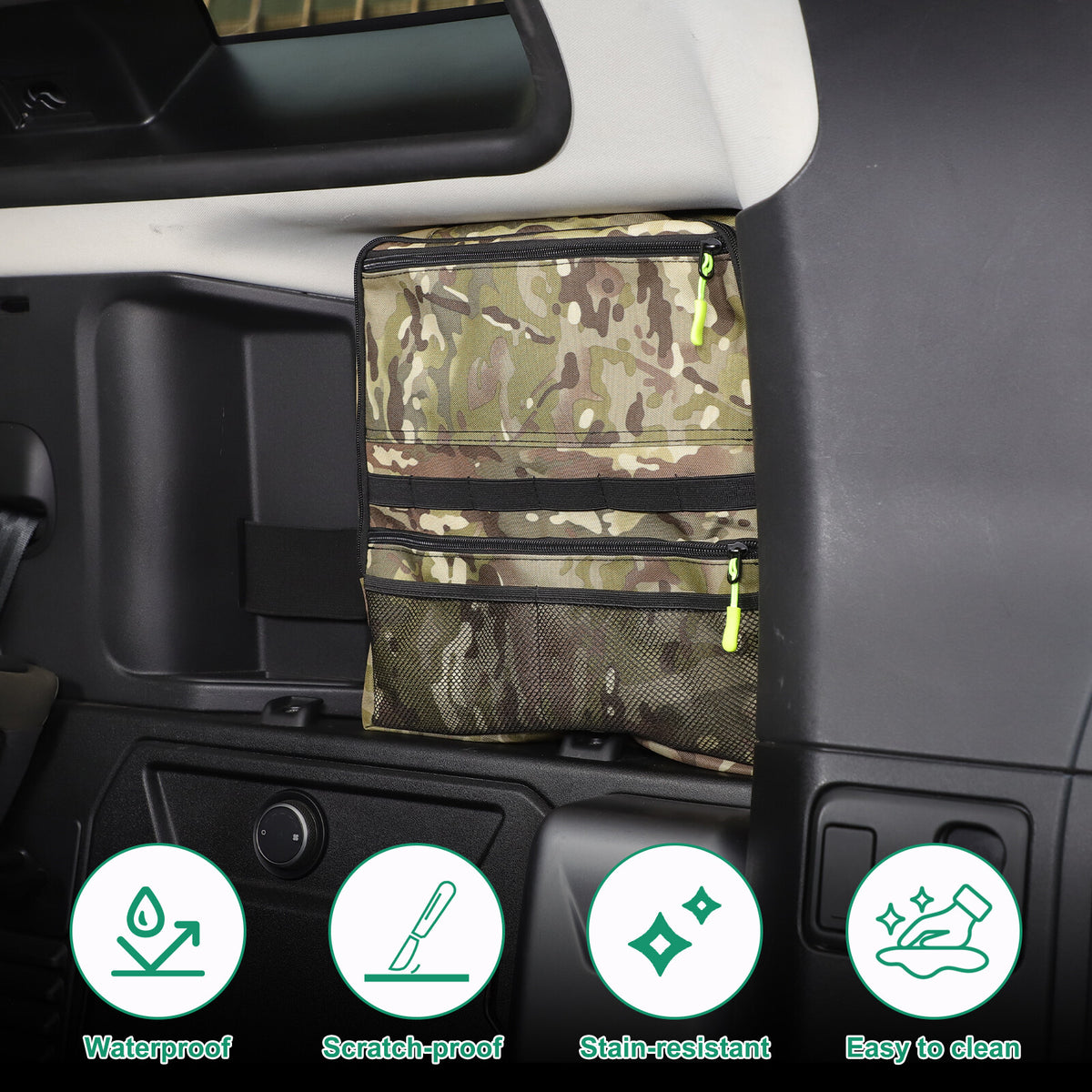 Camouflage Rear Trunk Side Window Storage Bag Tray For LR Defender 110 L663 20+ 9
