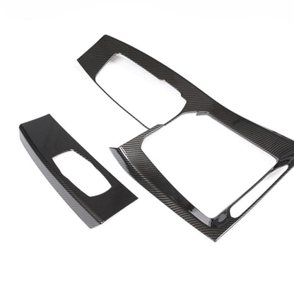 For BMW X3 G01 X4 G02 18-2021 ABS Carbon Interior Console Gear Shift Panel Trim 15