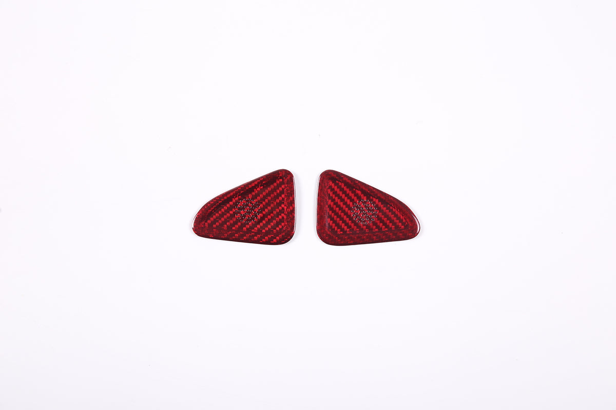 Red Real Carbon Fiber Interior Full Decor Cover Trim Kit for Corvette C8 2020-25 - Variants 6-10 20