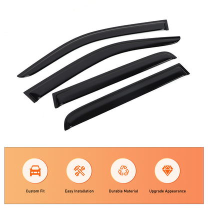 Window Rain Guards Visor Rain Guard Wind Deflectors For Ford Maverick 2022-2024 5
