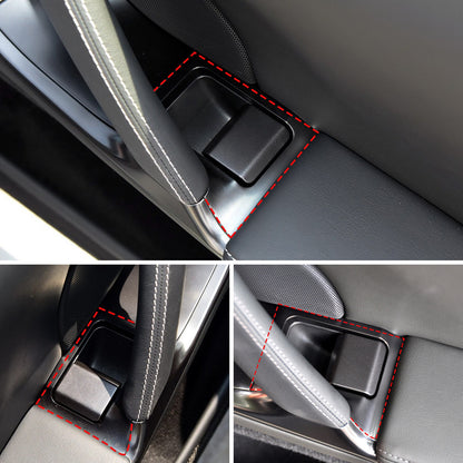 Real Carbon fiber Door Lock Button Trim For Nissan GTR R35 2008-2016 8