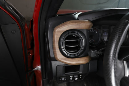 Pear Wood Central Console Dashboard Panel Cover Trim For Toyota Tacoma 16-23 US 3