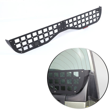 Alloy Tailgate Window Storage Fence Molle Panel Rack For LR Defender L663 2020+ 18