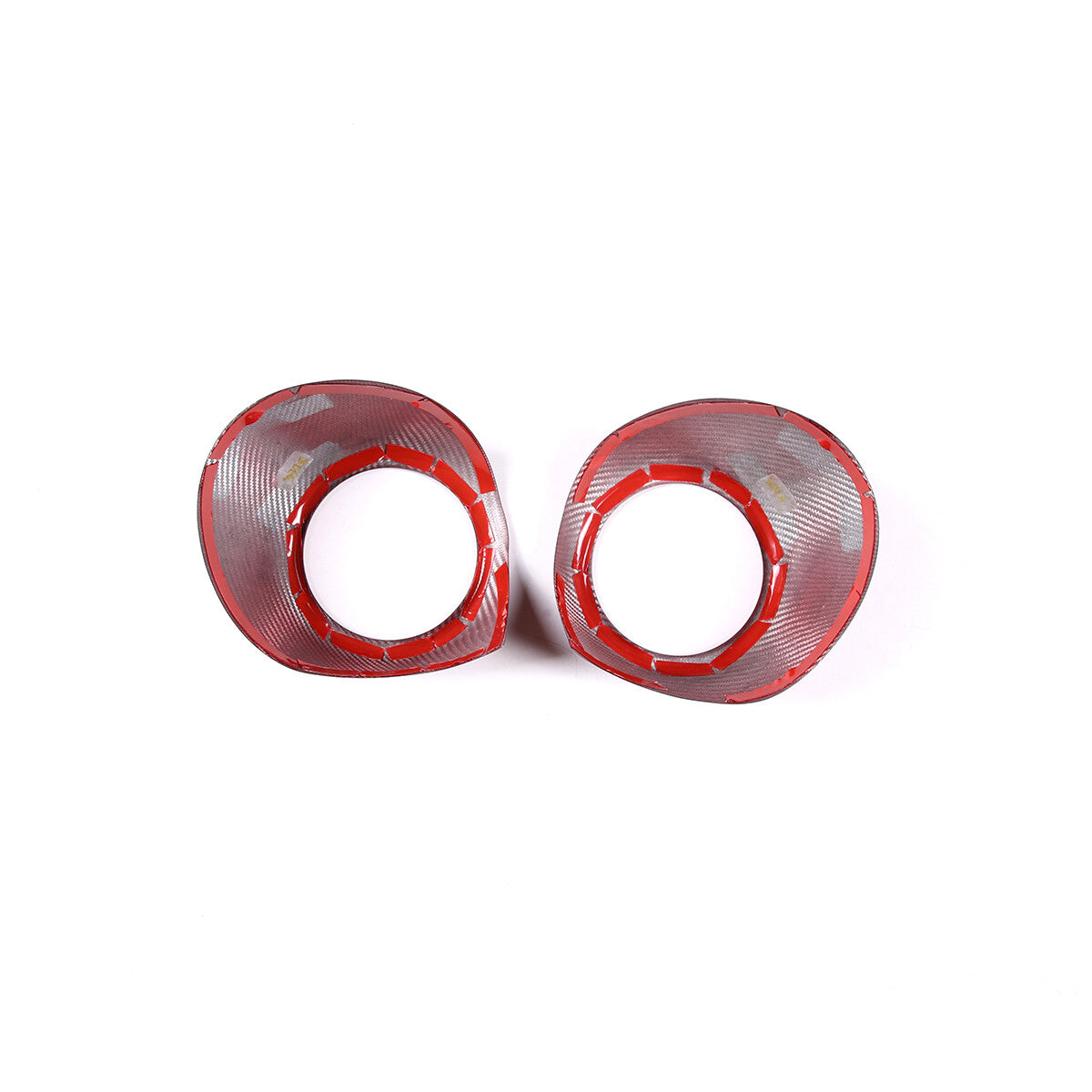 Red Carbon Fiber Dashboard Side Air Outlet Vent Cover Trim For Subaru BRZ 2022 12