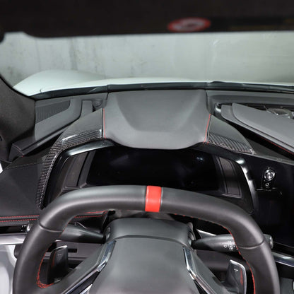 Real Dry Carbon Fiber Full Interior Center Set Trim Kit For Corvette C8 20-25 US - Styles 11-15 40