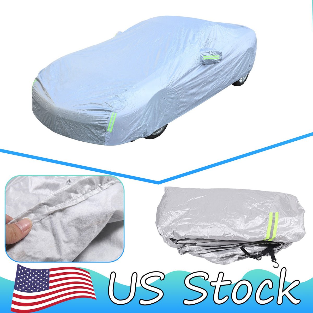 Full Car Cover Outdoor Waterproof Sun Heat Resistant For Corvette C6 2005-2013 1