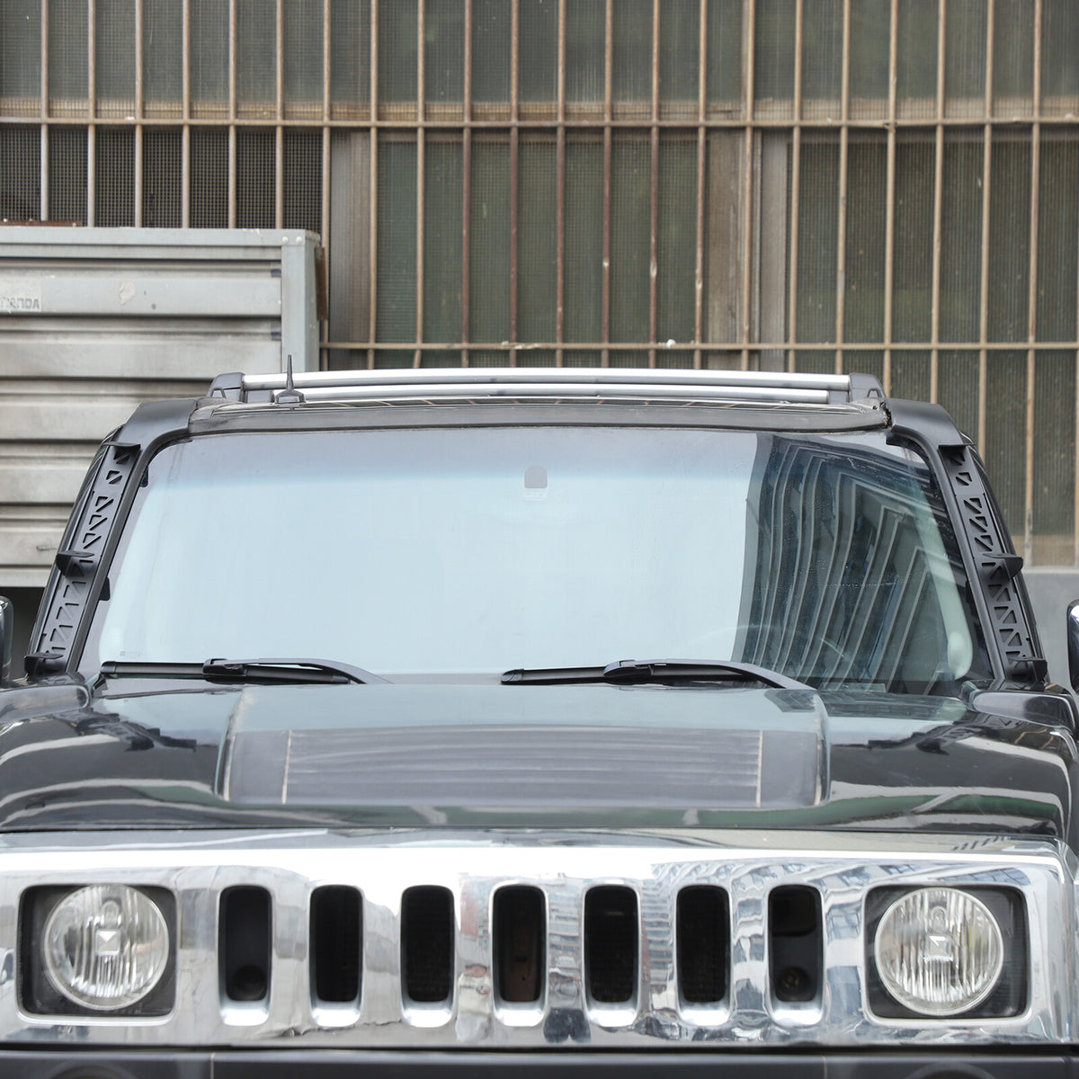 Carbon Steel A-Pillar LED Light Bar Mount Bracket For Hummer H3 2005-2009 6