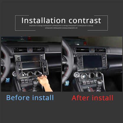 Forged Console GPS Navigation Panel Cover Trim For Toyota 86/Subaru BRZ 2022 2
