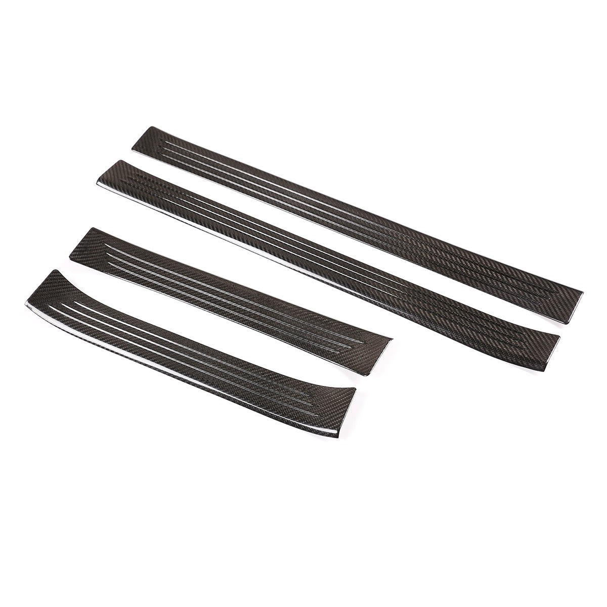 Real Carbon Fiber Outer Door Sill Scuff Plate For Porsche Cayenne E3 2018‑2021 4
